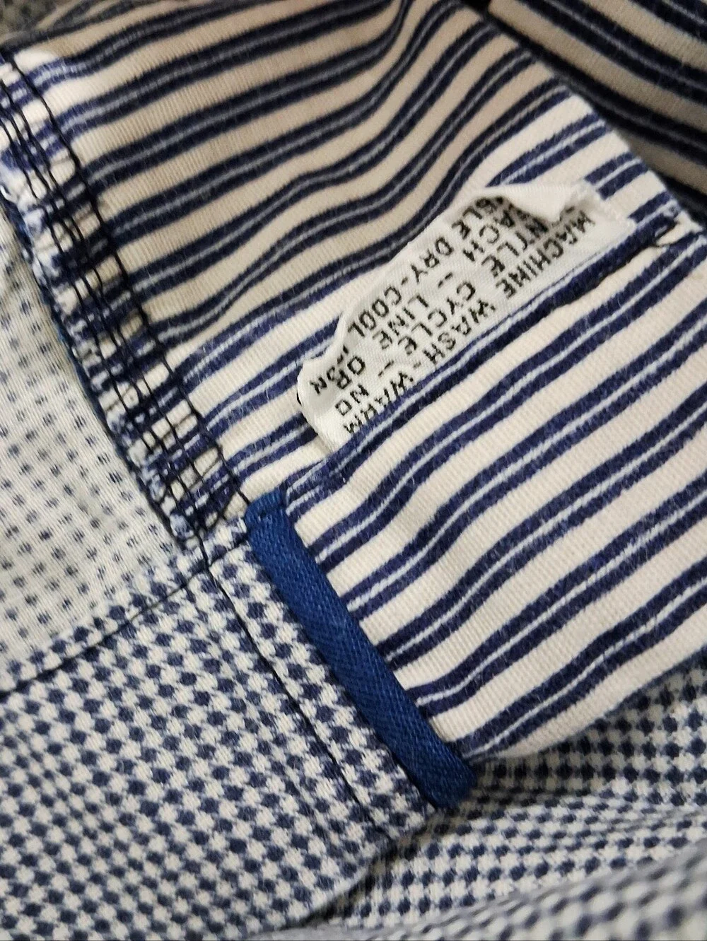 Vintage Christian Dior Monsieur Cotton Robe White Blue Stripe Unisex OS